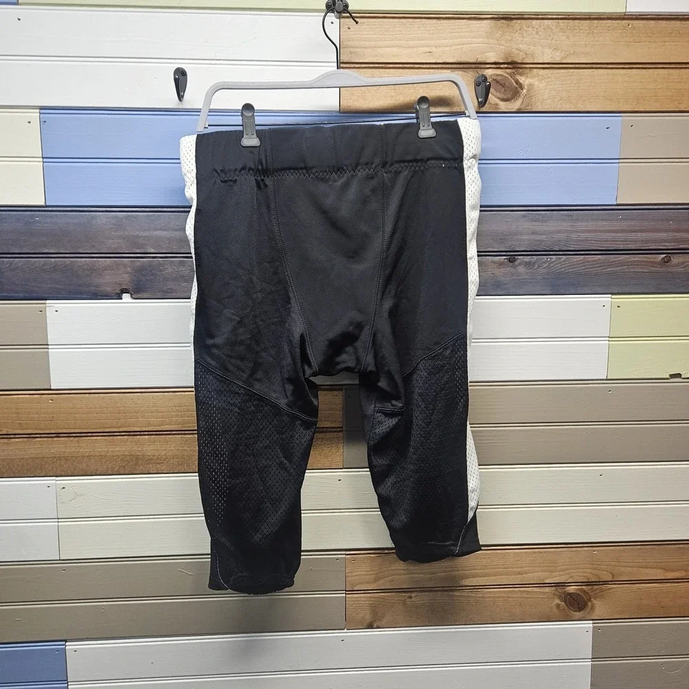 Nike Alpha Elite Mens Large Black White Integrated Belt Football Pant DV3976-012